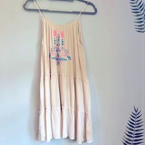 Kori embroidered tribal resort sundress. Size Medium.